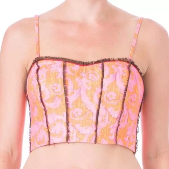 Elizabeth and James Candice Linen Bralette Top - Picture 3 of 3